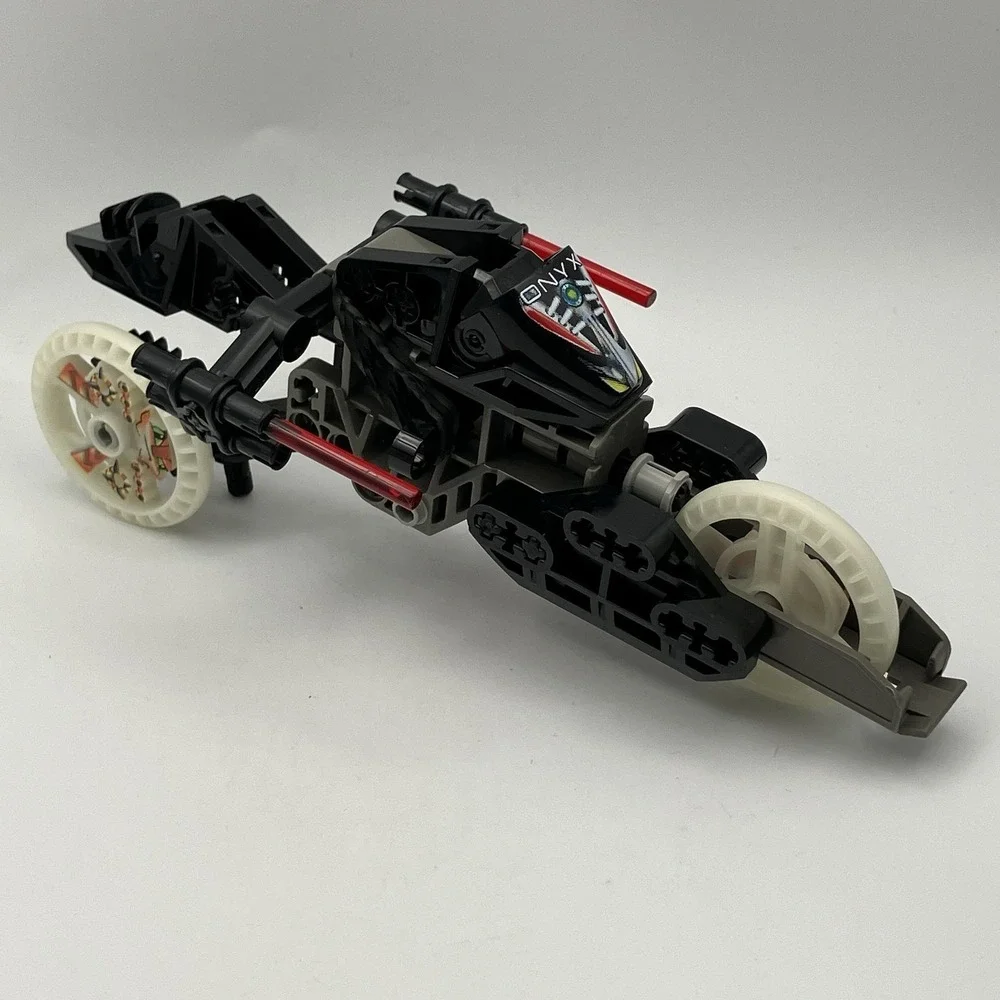 Vtg 2000 Lego Technic Robo Riders Onyx / 8512 Compete / W/ Canister & Manual Y2K